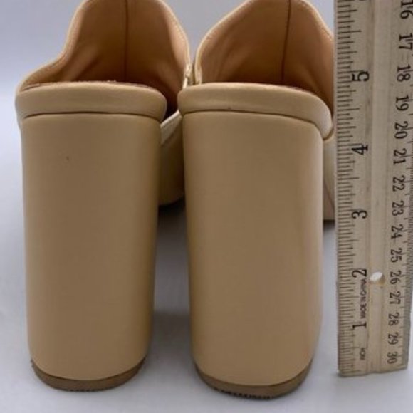 YDN Pointed Closed Toe High Heels Mules Slip Pumps Size 11 - Picture 3 of 3